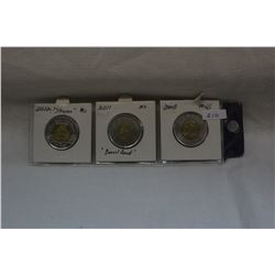 Canada Two Dollar Coins (3)