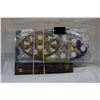 Image 1 : Cardboard Coin Holders for Canada Quarters (9) - Assorted