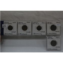 Lot of 5 Coins
