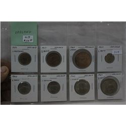Lot of 8 Ireland Coins