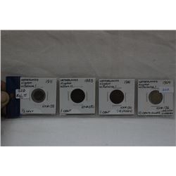 Lot of 4 Netherlands Kingdom Coins