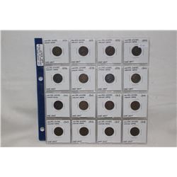 Lot of 16 U.S.A. Indian Head One Cent Coins