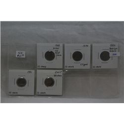 Canada Ten Cent Coins (5)