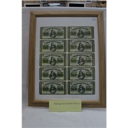Framed Copy of a Shinplaster Sheet