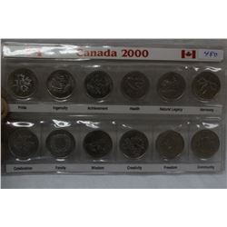 Canada Twenty-Five Cent Coins (12)