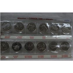 Canada Twenty-Five Cent Coins (12)