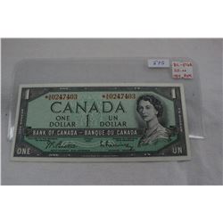 Canada One Dollar Bill (1)