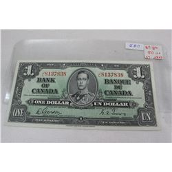 Canada One Dollar Bill (1)
