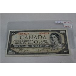 Canada One Hundred Dollar Bill (1)