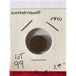 1901 Netherlands Coin