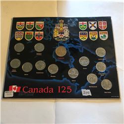 Great Canada 125 Territory and Providence Coin Set