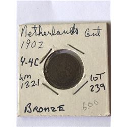 1902 Netherlands Cent