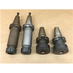 (4) COMMAND C4C5-0032 & C4C3-1000 CAT 40 TOOL HOLDER