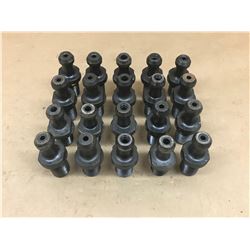 (20) MISC. COOLANT THROUGH CAT 50 PULL STUD / RETENTION KNOB *SEE PICS FOR PART #*