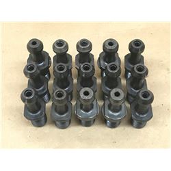 (15) MISC. COOLANT THROUGH CAT 40 PULL STUD / RETENTION KNOB *SEE PICS FOR PART #*