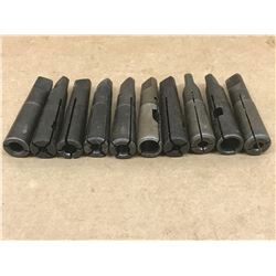 (10) MISC. MORSE TAPER SPLIT SLEEVE DRILL & REAMER DRIVER *SEE PICS FOR PART #*