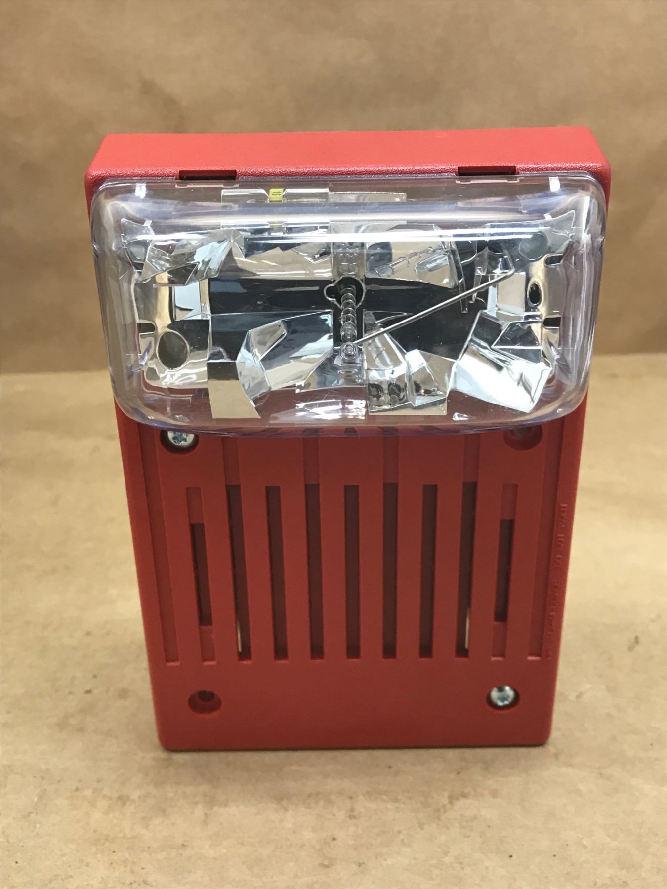 (9) Simplex 4906-9128 A/V M-C Non-Addressable Red Ceiling Mount Horn ...