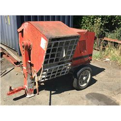 ORANGE CROWN GAS POWERED CEMENT MIXING TRAILER