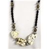 Image 1 : Large White Buffalo Turquoise Nugget Necklace