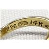 Image 3 : 14K Gold and Diamond Cocktail Ring, Sz 5
