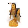 Image 1 : Carved Wood Statue of Native Americans by Talley