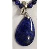Image 2 : Lapis Bead and Pendant Necklace
