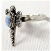Image 2 : Sterling and Opal Dragonfly Ring, Size 5.5