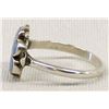 Image 2 : Navajo Sterling Denim Turquoise Ring, Size 6