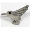 Image 2 : J.J. Pewter Hummingbird Pin & Clip-On Earrings