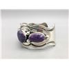 Image 5 : Charoite Bracelet by Wilson Begay