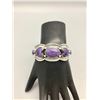 Image 7 : Charoite Bracelet by Wilson Begay