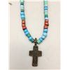 Image 2 : Old Trade Bead and Cross Necklace