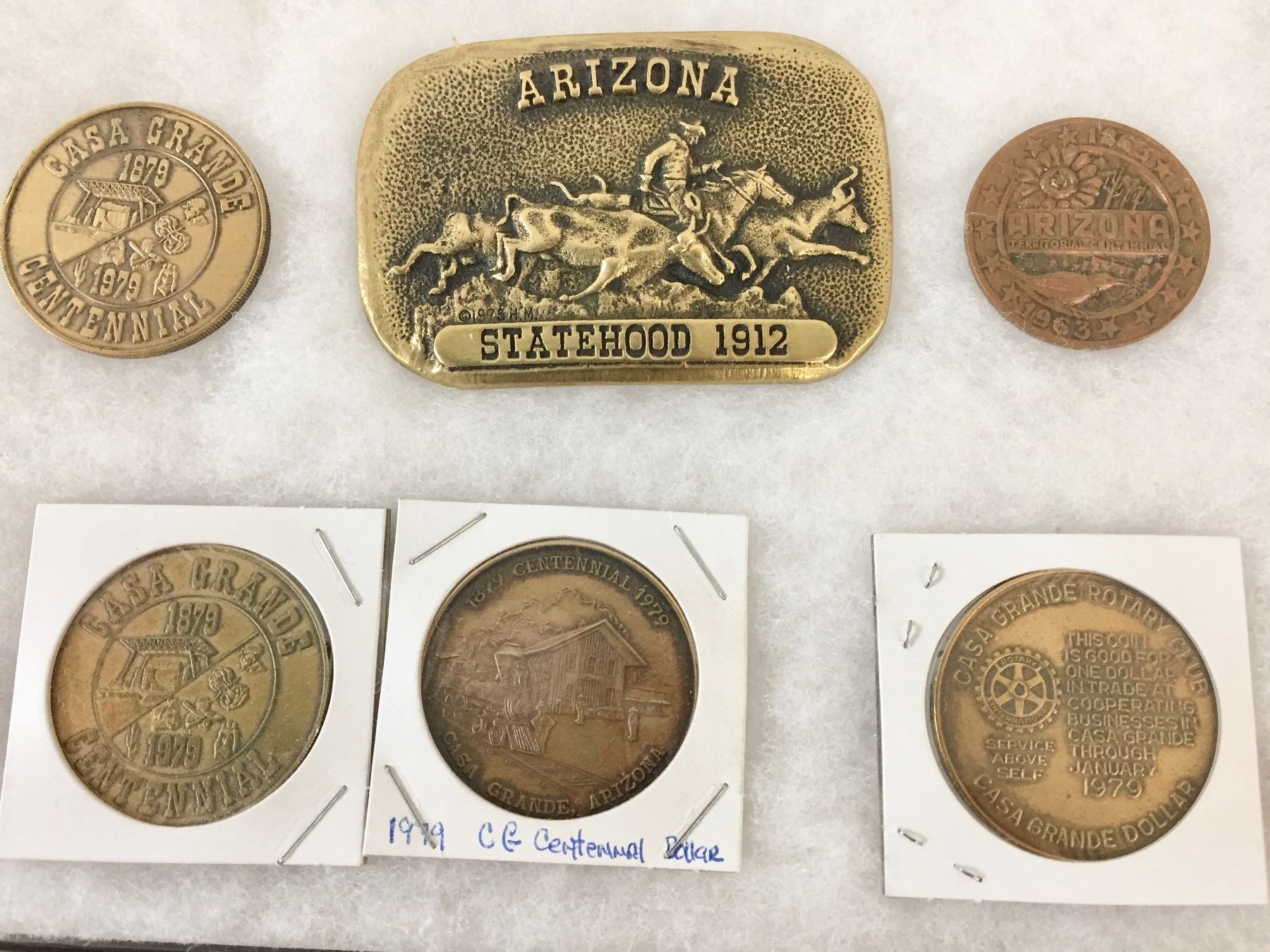 Arizona Tokens and Buckle Displays