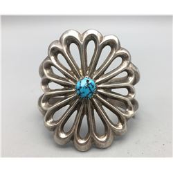 Vintage Sandcast Turquoise Bracelet