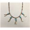 Image 1 : Vintage Turquoise and Sterling Silver Necklace