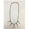 Image 2 : Vintage Turquoise and Sterling Silver Necklace