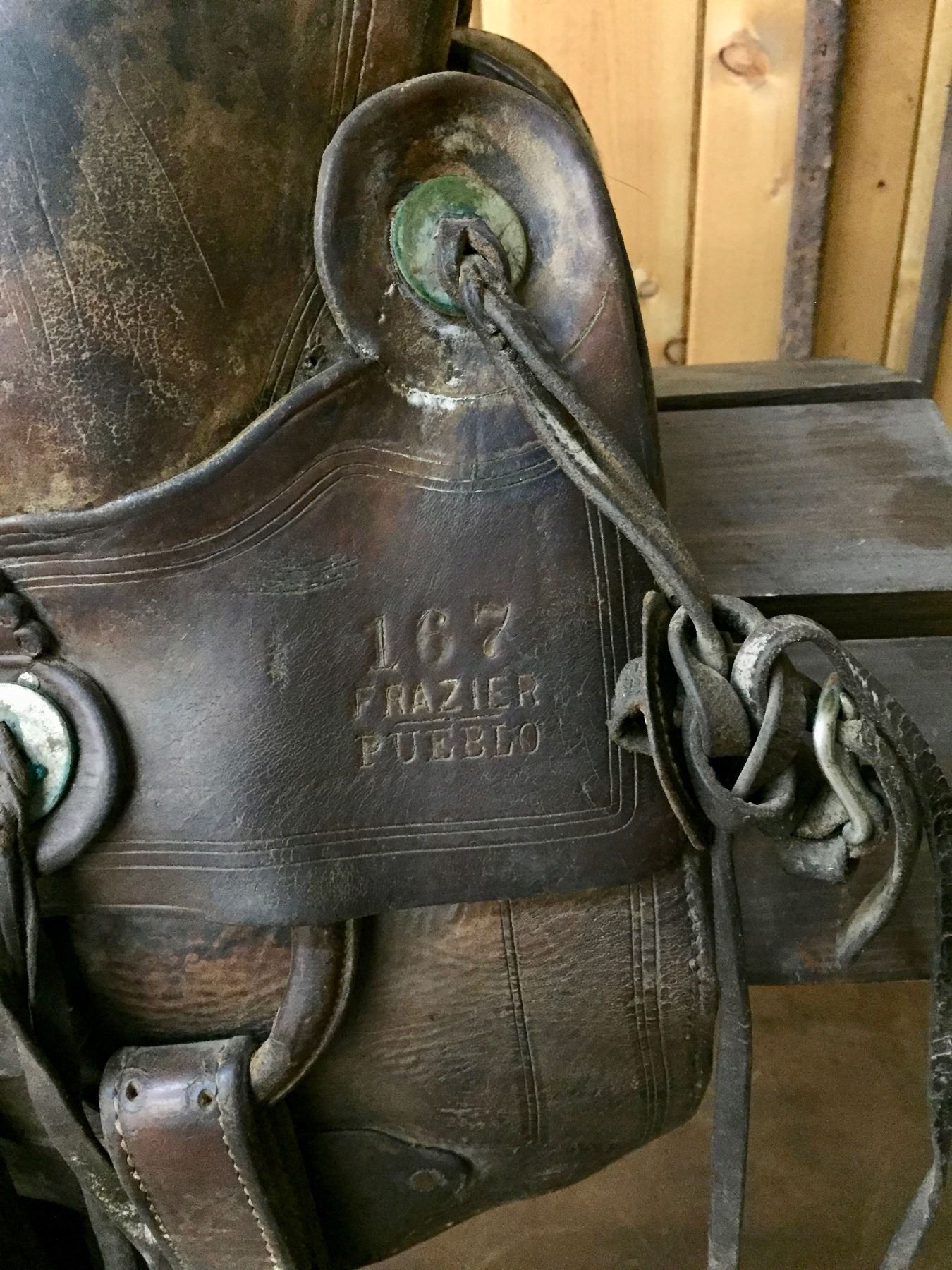 Antique RT Frazier Cowboy Saddle