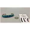 Image 8 : Vintage 16 Stone Turquoise Bracelet