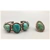Image 2 : Vintage Turquoise Bracelet and Ring