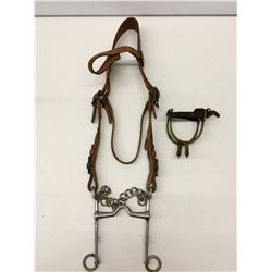 Vintage Military Bridle and Spurs