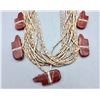 Image 1 : 17-Strand Necklace with Pipestone Fetishes