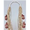 Image 3 : 17-Strand Necklace with Pipestone Fetishes