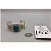 Image 9 : Sterling Silver and Turquoise Bracelet - T. Mitchell