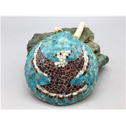 Vintage Pueblo Inlay Shell Necklace