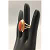 Image 2 : Gold, Coral and Inlay Ring