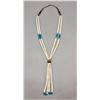 Image 2 : White Shell and Turquoise Necklace