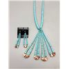 Image 1 : Turquoise Disk Beads, Jocla Necklace and Earrings
