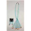 Image 2 : Turquoise Disk Beads, Jocla Necklace and Earrings