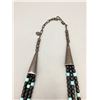 Image 2 : Turquoise and Onyx Bead Necklace