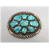 Image 2 : Large, 9-Stone Turquoise Belt Buckle